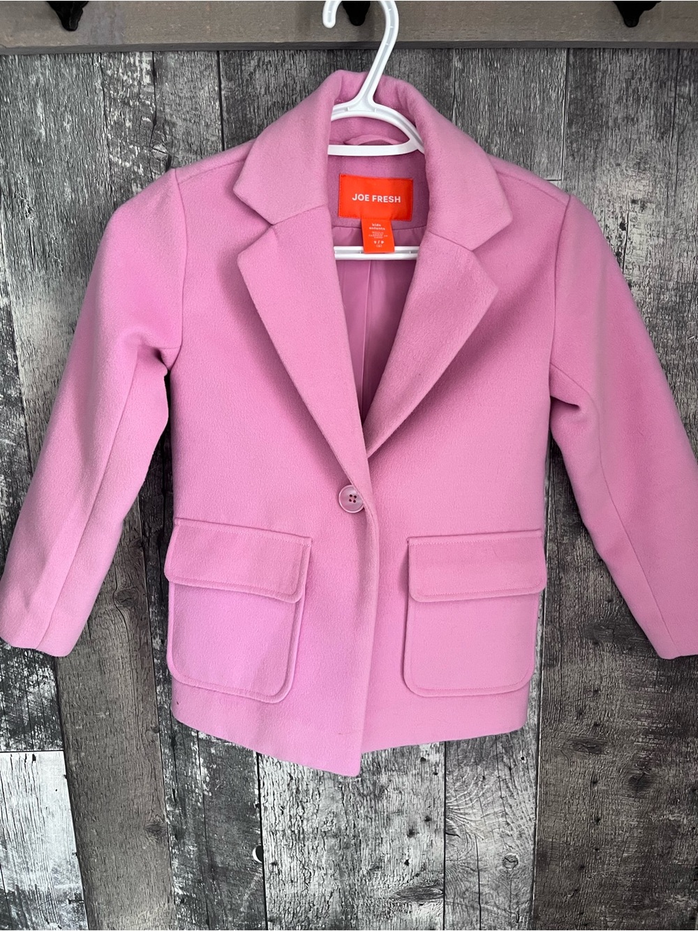 Joe Fresh Pink Single-Button Girls' Peacoat